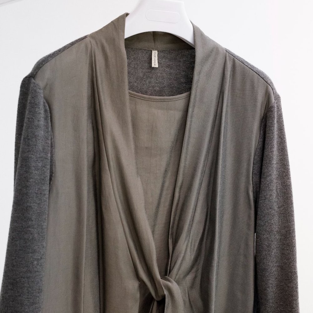 Annette Gortz Sheath Grey Tie Dress